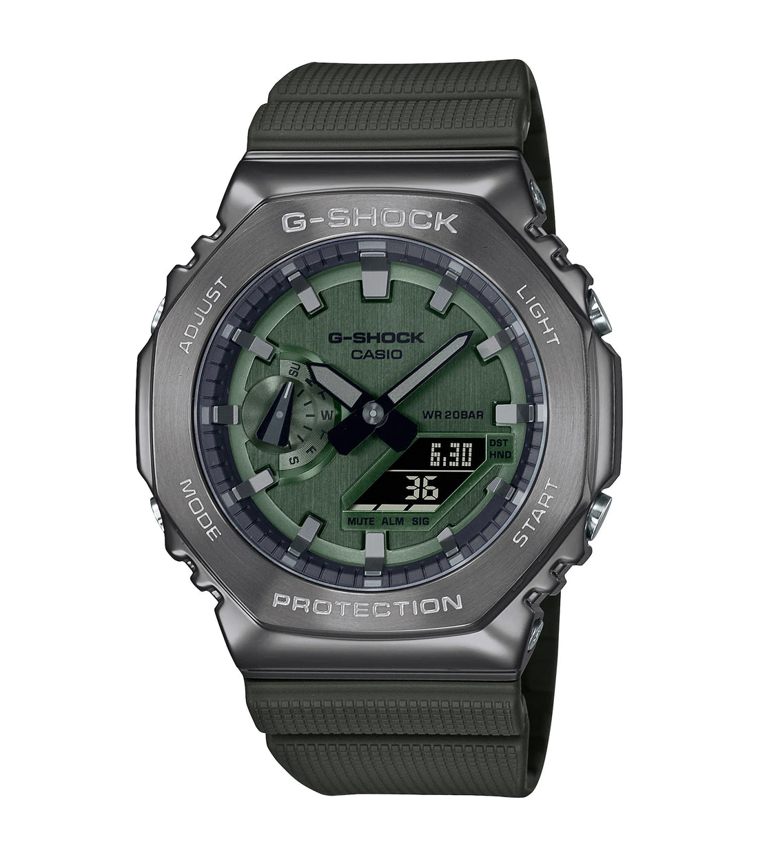 G-Shock - Montre Mixte Métal Vert