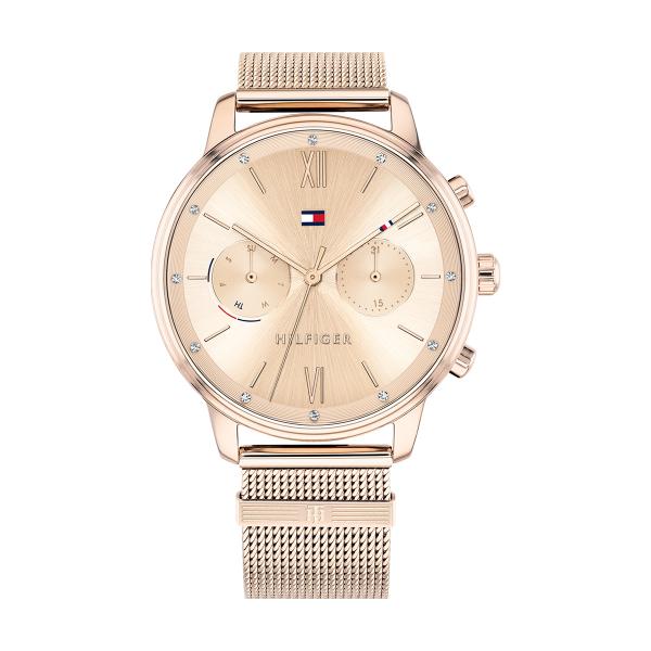 Tommy Hilfiger Montre Cadran & Maille Milanaise Doré Rose_Pixies