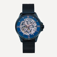 Montre En Acier Milanais Bleu Automatique_Pixies